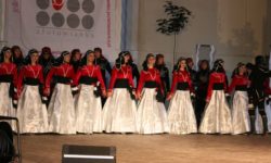 Zdjęcie przedstawia Gruziński zespół taneczny